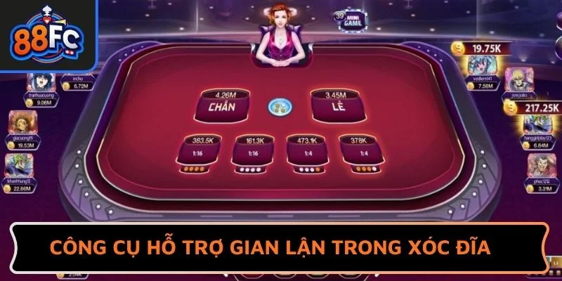 Công cụ hỗ trợ gian lận trong Xóc Đĩa