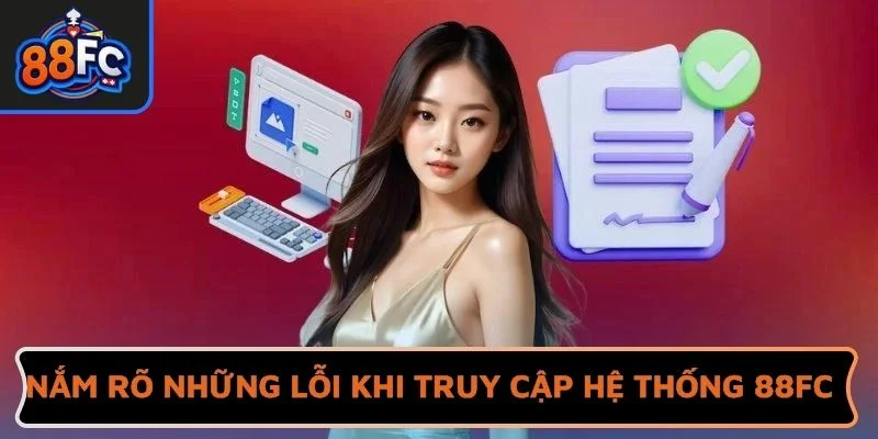 Nắm rõ những lỗi khi truy cập hệ thống 88FC